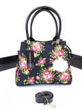 Women's Canvas Printed Hand Bag - Huda la facon