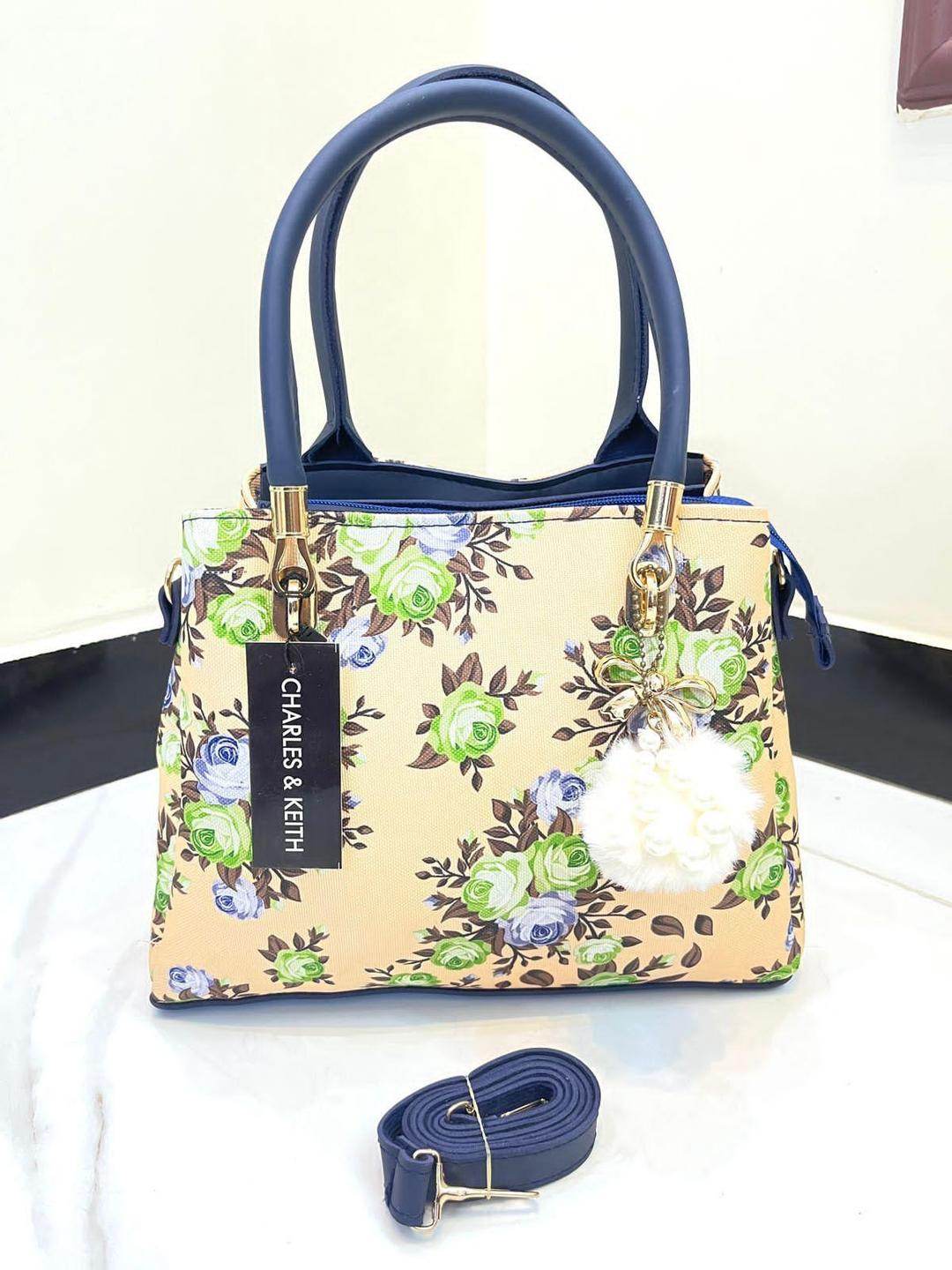 Women's Canvas Printed Hand Bag - Huda la facon