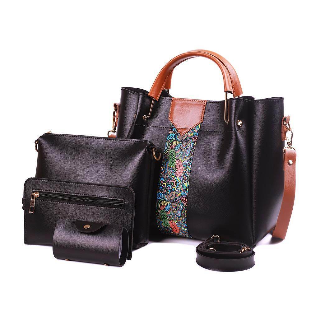 Women's Royal PU Leather shoulder bags - Huda la facon