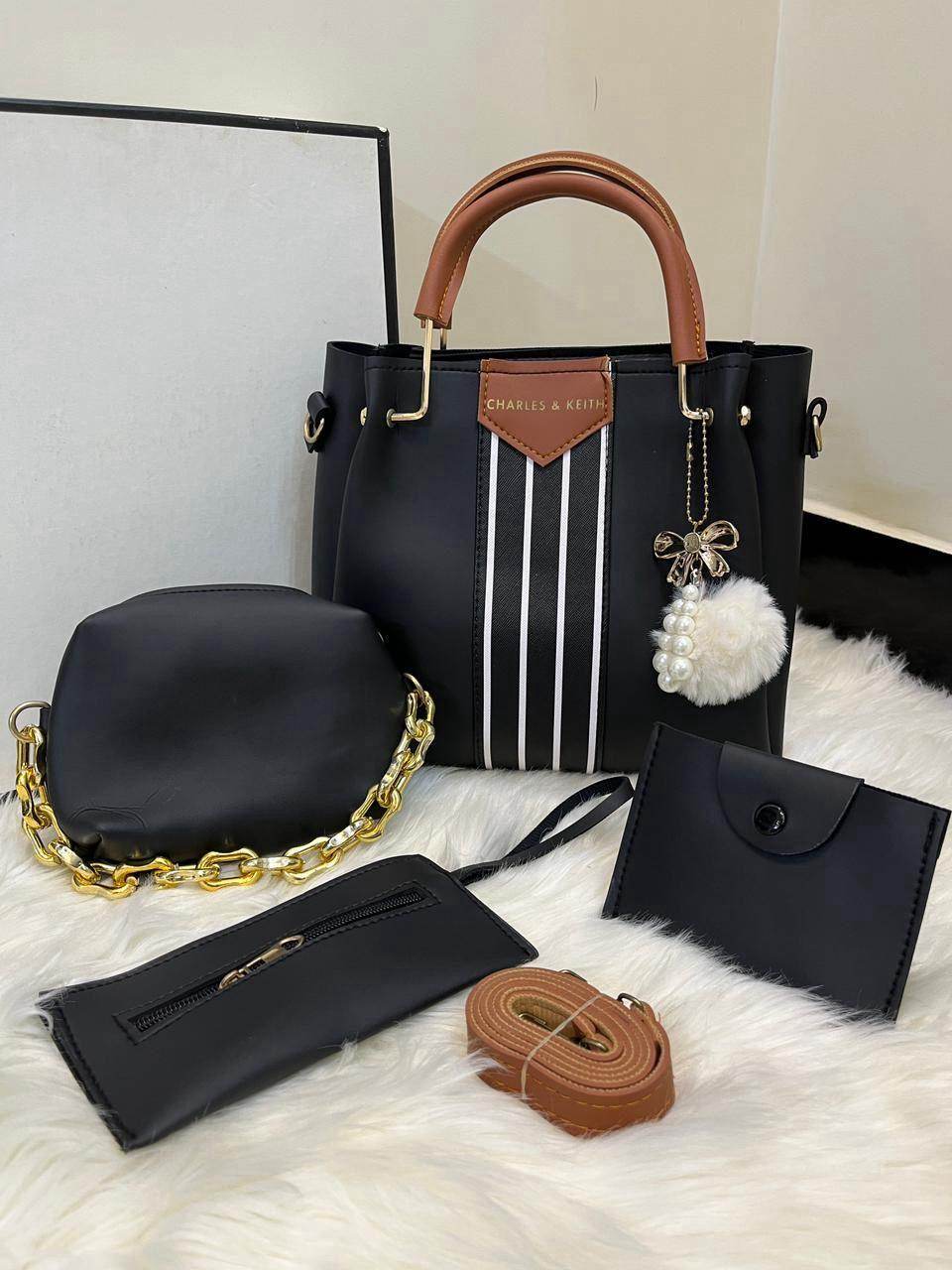 Leather Hand Bag Set for women - Huda la facon