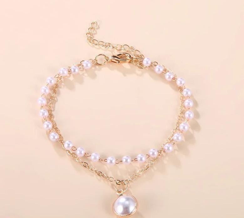 Modern Pearl Charm Bracelet - HLF1022