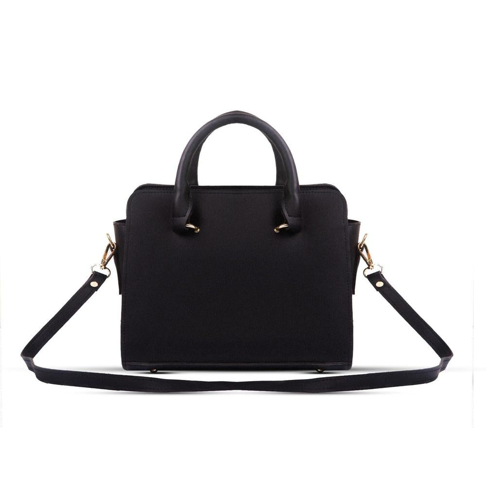 Urban Black PU Leather Handbag - HLF1026